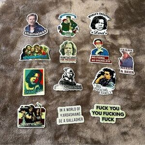 Shameless 13 No Repeat Stickers